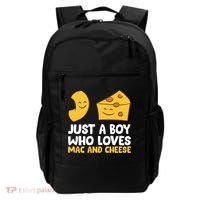 Macaroni And Cheese Just A Boy Who Loves Mac And Cheese Funny Gift Backpack thumb 0