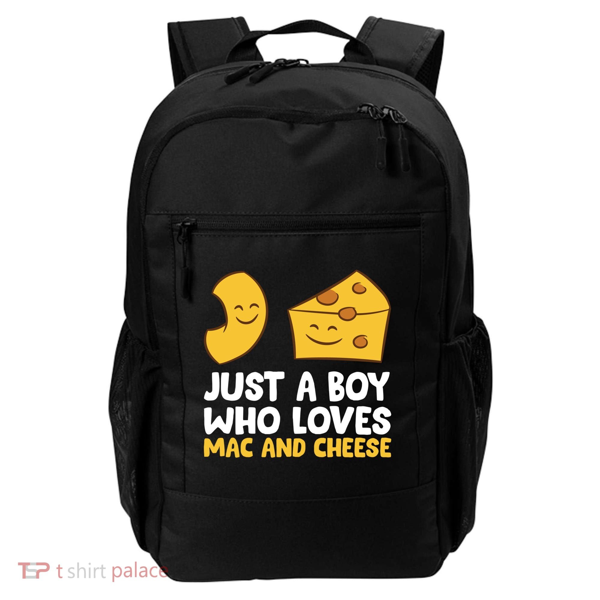 Macaroni And Cheese Just A Boy Who Loves Mac And Cheese Funny Gift Backpack