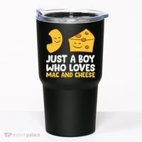 Macaroni And Cheese Just A Boy Who Loves Mac And Cheese Funny Gift Tumbler thumb 0