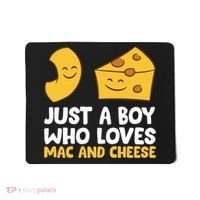 Macaroni And Cheese Just A Boy Who Loves Mac And Cheese Funny Gift Mousepad thumb 0