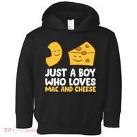 Macaroni And Cheese Just A Boy Who Loves Mac And Cheese Funny Gift Toddler Hoodie thumb 0