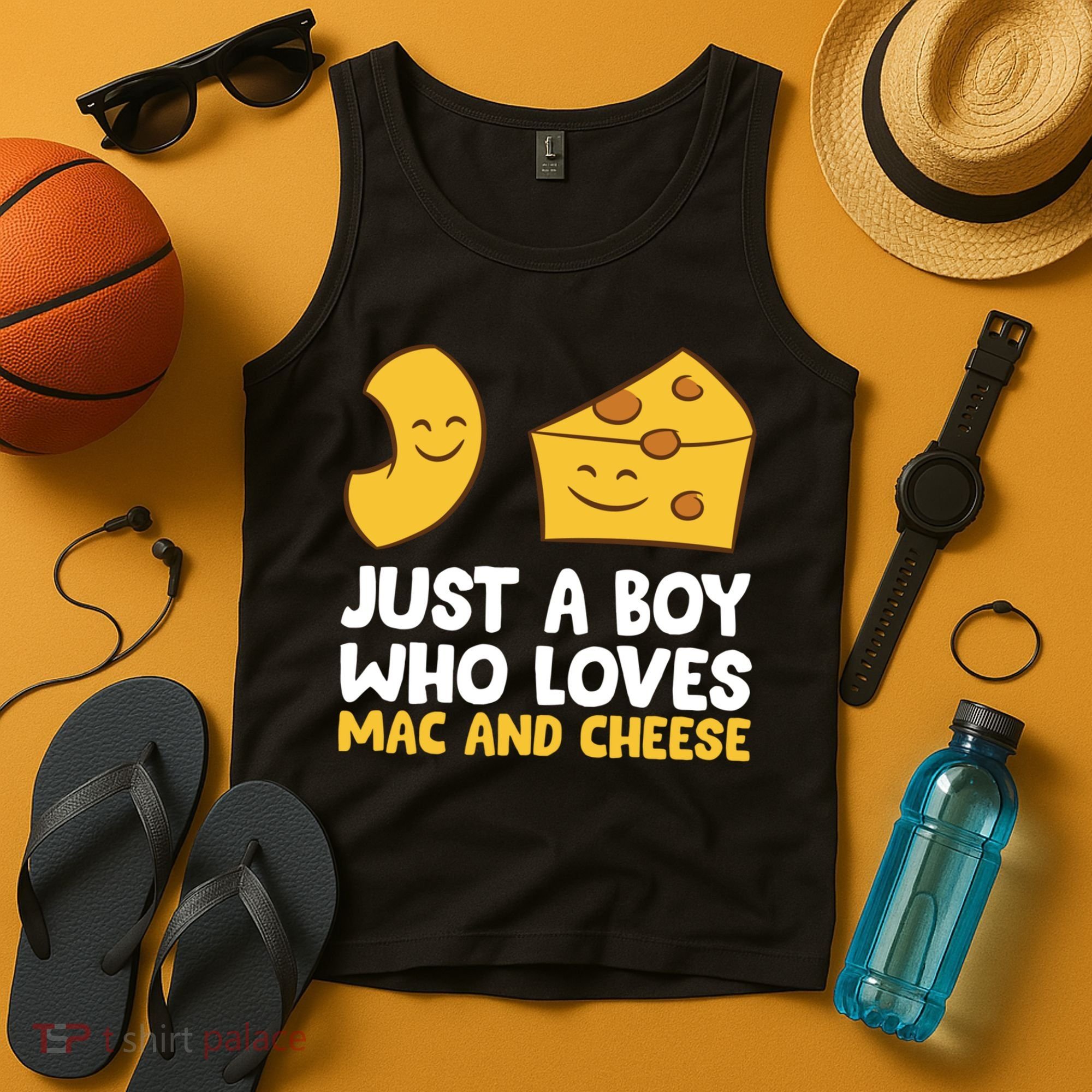 Macaroni And Cheese Just A Boy Who Loves Mac And Cheese Funny Gift Tank Top