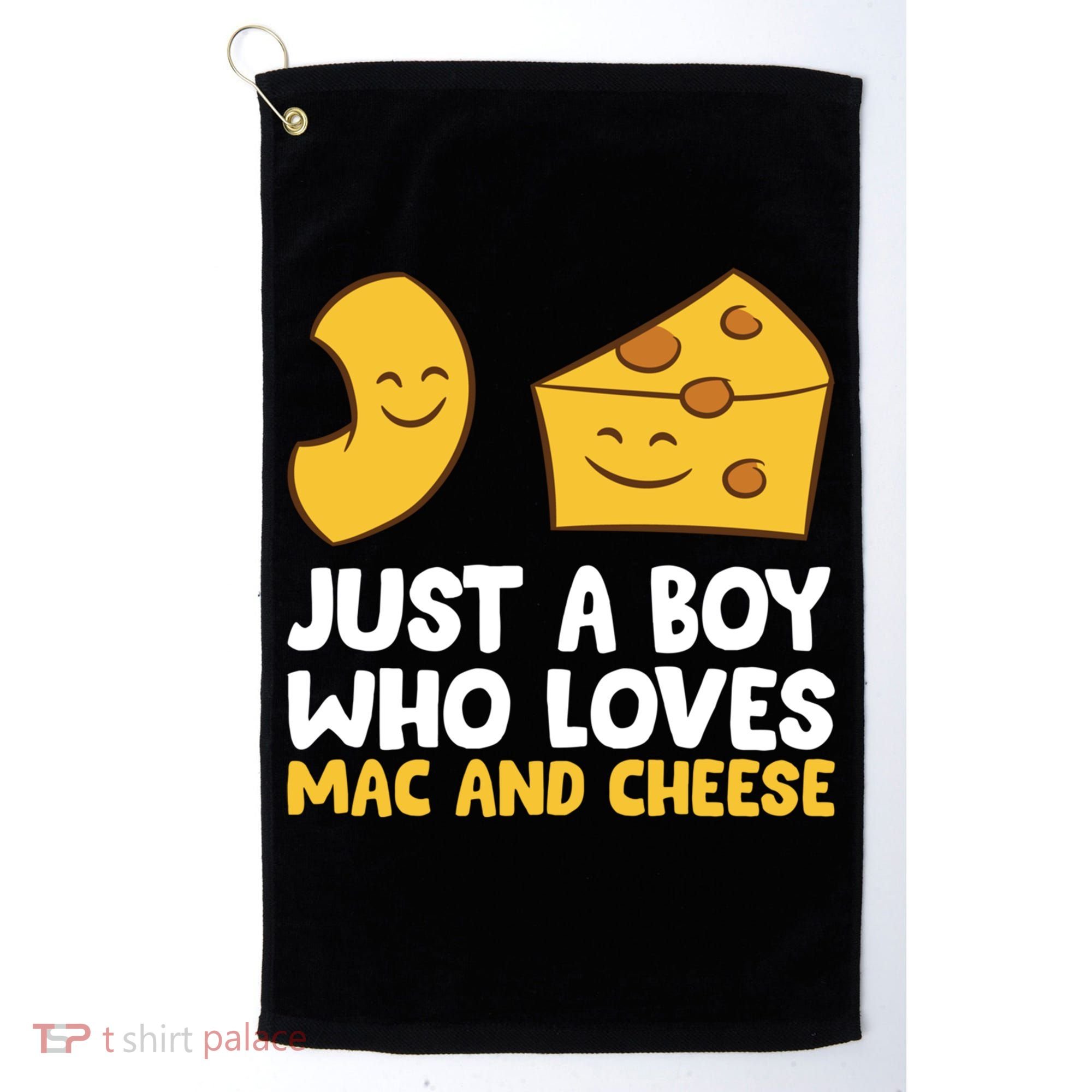 Macaroni And Cheese Just A Boy Who Loves Mac And Cheese Funny Gift Golf Towel