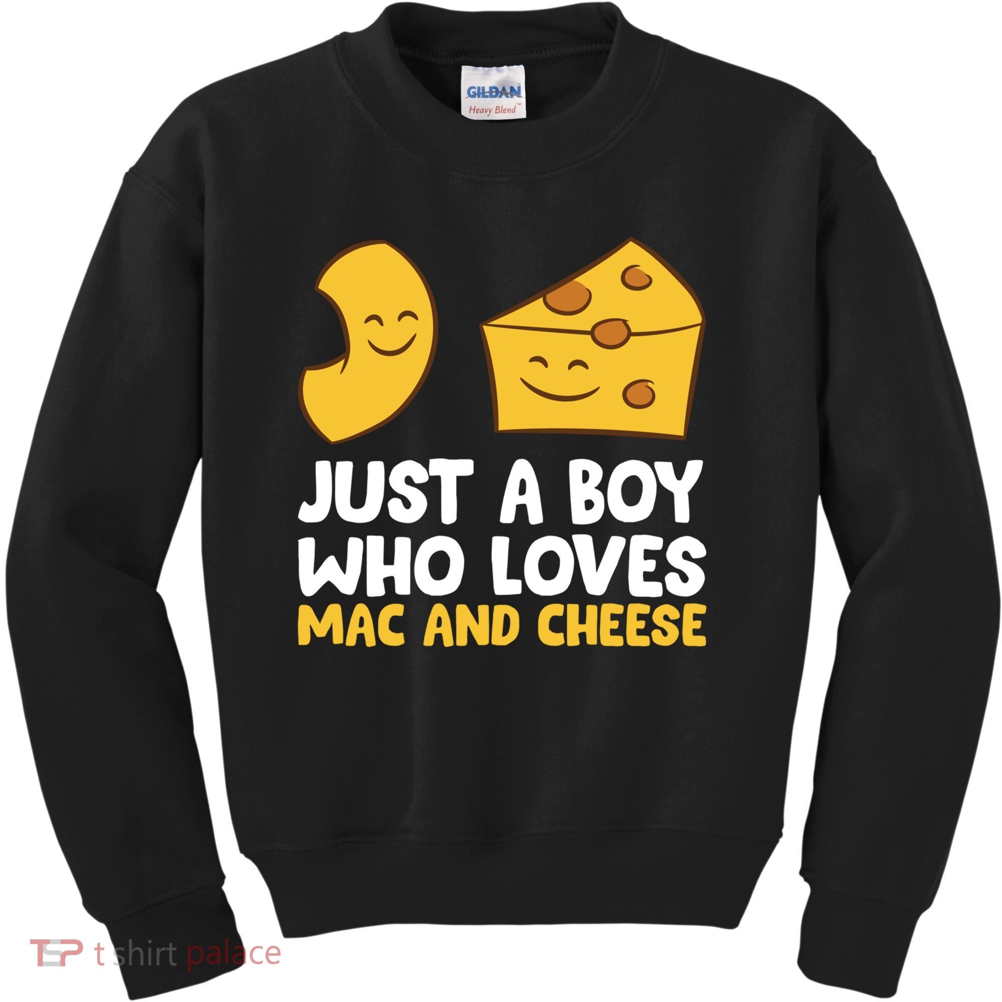 Macaroni And Cheese Just A Boy Who Loves Mac And Cheese Funny Gift Kids Sweatshirt