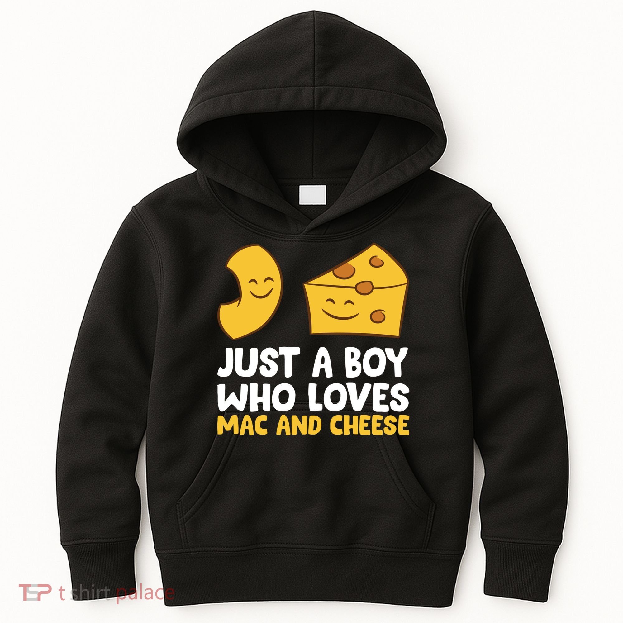 Macaroni And Cheese Just A Boy Who Loves Mac And Cheese Funny Gift Kids Hoodie