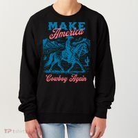 Make America Cowboy Again Western Rodeo Women's Sweatshirt thumb 0