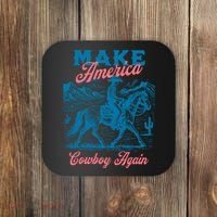 Make America Cowboy Again Western Rodeo Coaster thumb 0