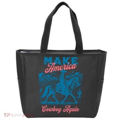 Make America Cowboy Again Western Rodeo Tote Bag