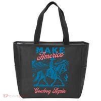 Make America Cowboy Again Western Rodeo Tote Bag thumb 0