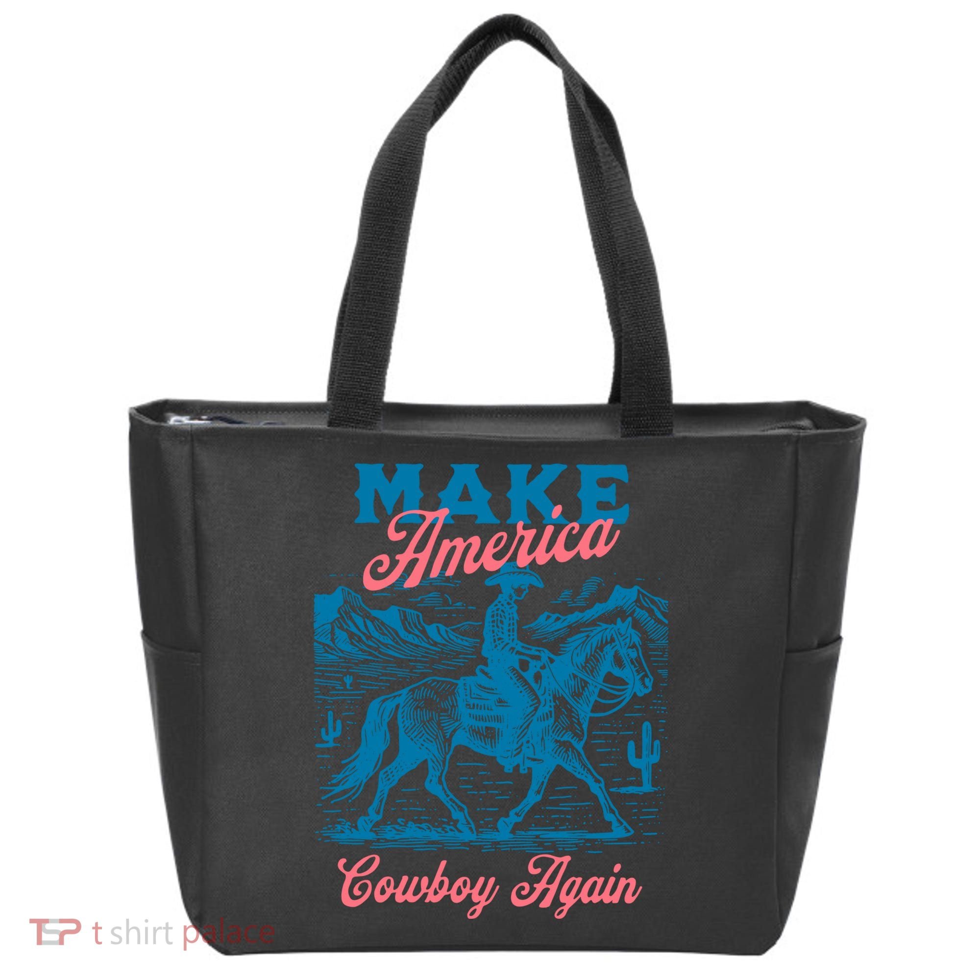 Make America Cowboy Again Western Rodeo Tote Bag
