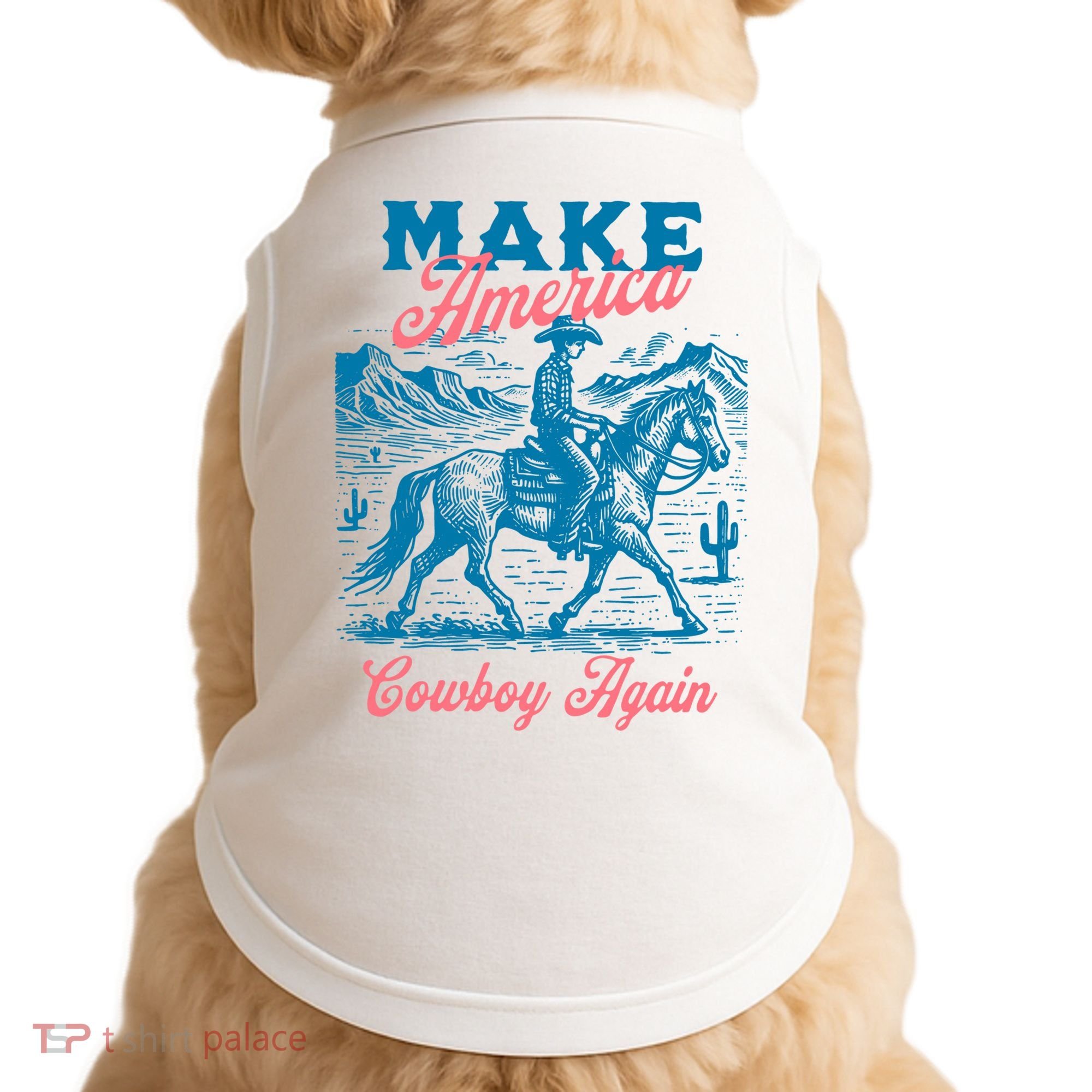 Make America Cowboy Again Western Rodeo Doggie Tank