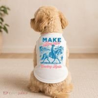 Make America Cowboy Again Western Rodeo Doggie Tank thumb 2