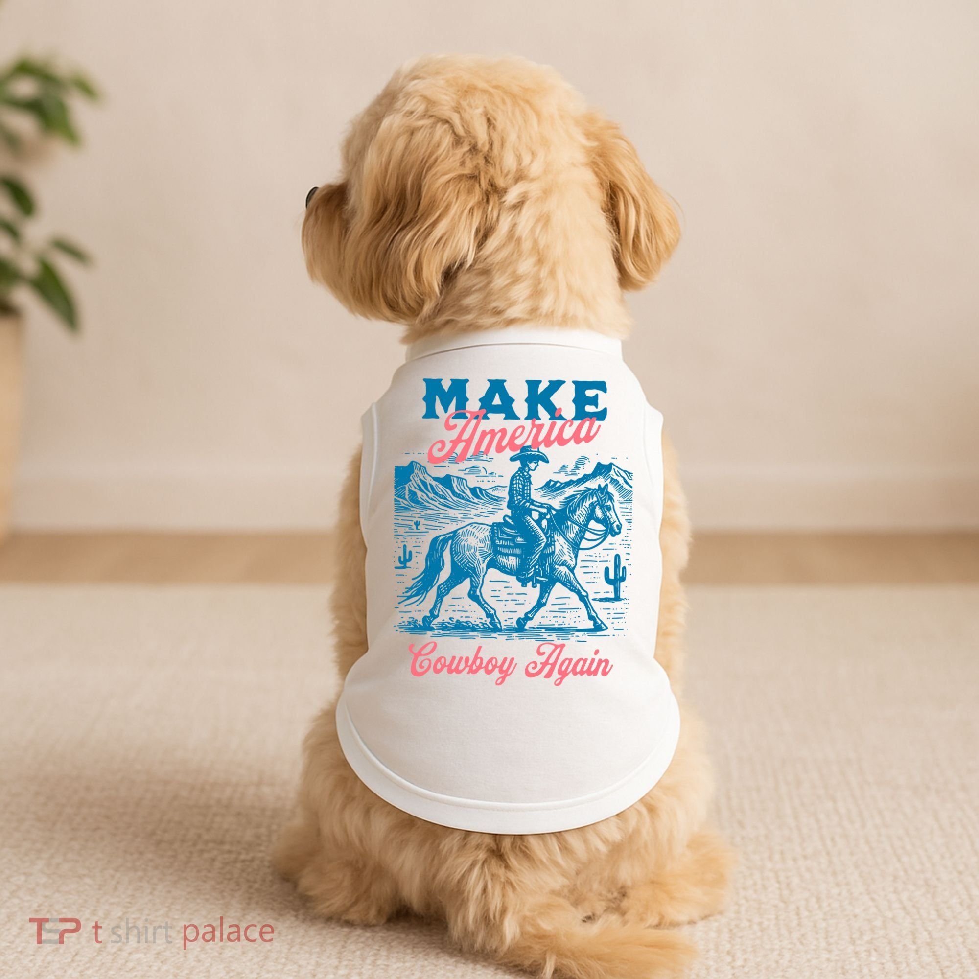 Make America Cowboy Again Western Rodeo Doggie Tank