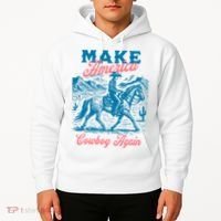 Make America Cowboy Again Western Rodeo Hoodie thumb 2