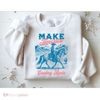 Make America Cowboy Again Western Rodeo Sweatshirt thumb 2