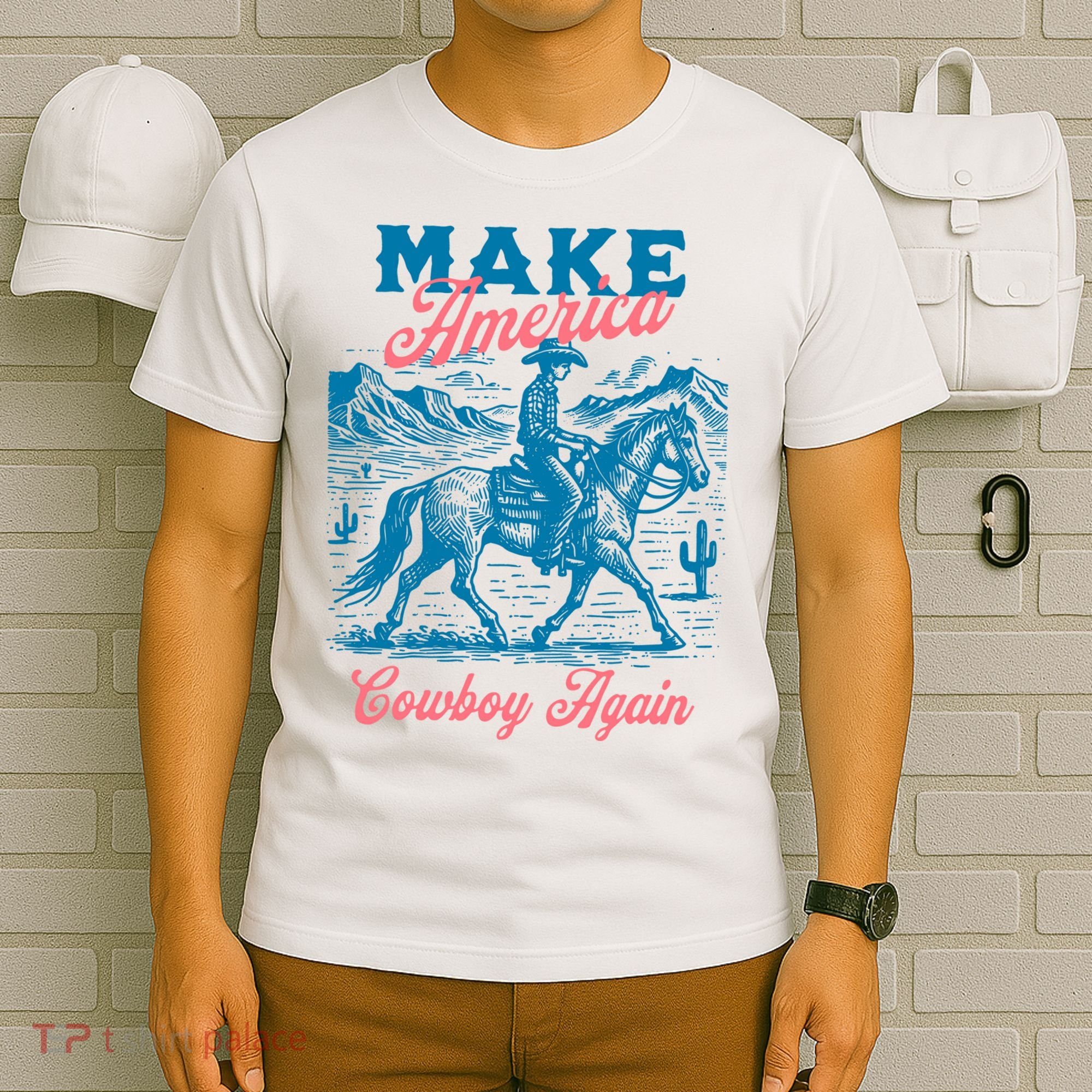 Make America Cowboy Again Western Rodeo T-Shirt