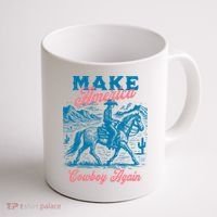 Make America Cowboy Again Western Rodeo Coffee Mug thumb 1