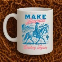 Make America Cowboy Again Western Rodeo Coffee Mug thumb 2