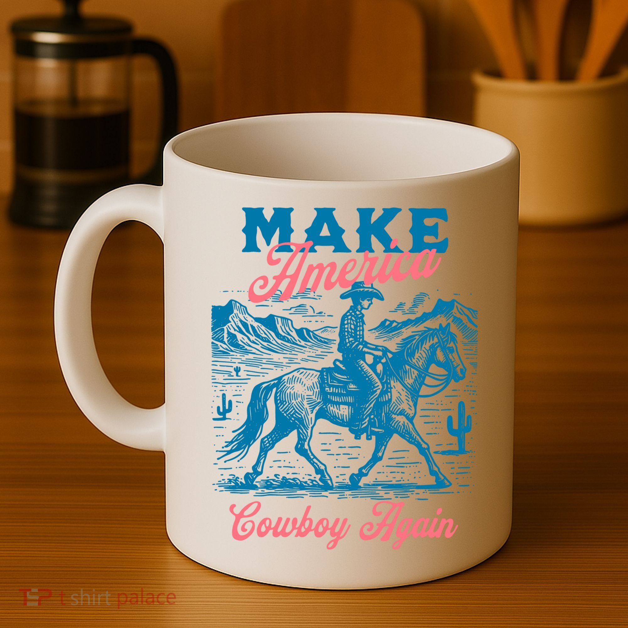 Make America Cowboy Again Western Rodeo Coffee Mug