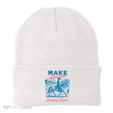 Make America Cowboy Again Western Rodeo Beanie