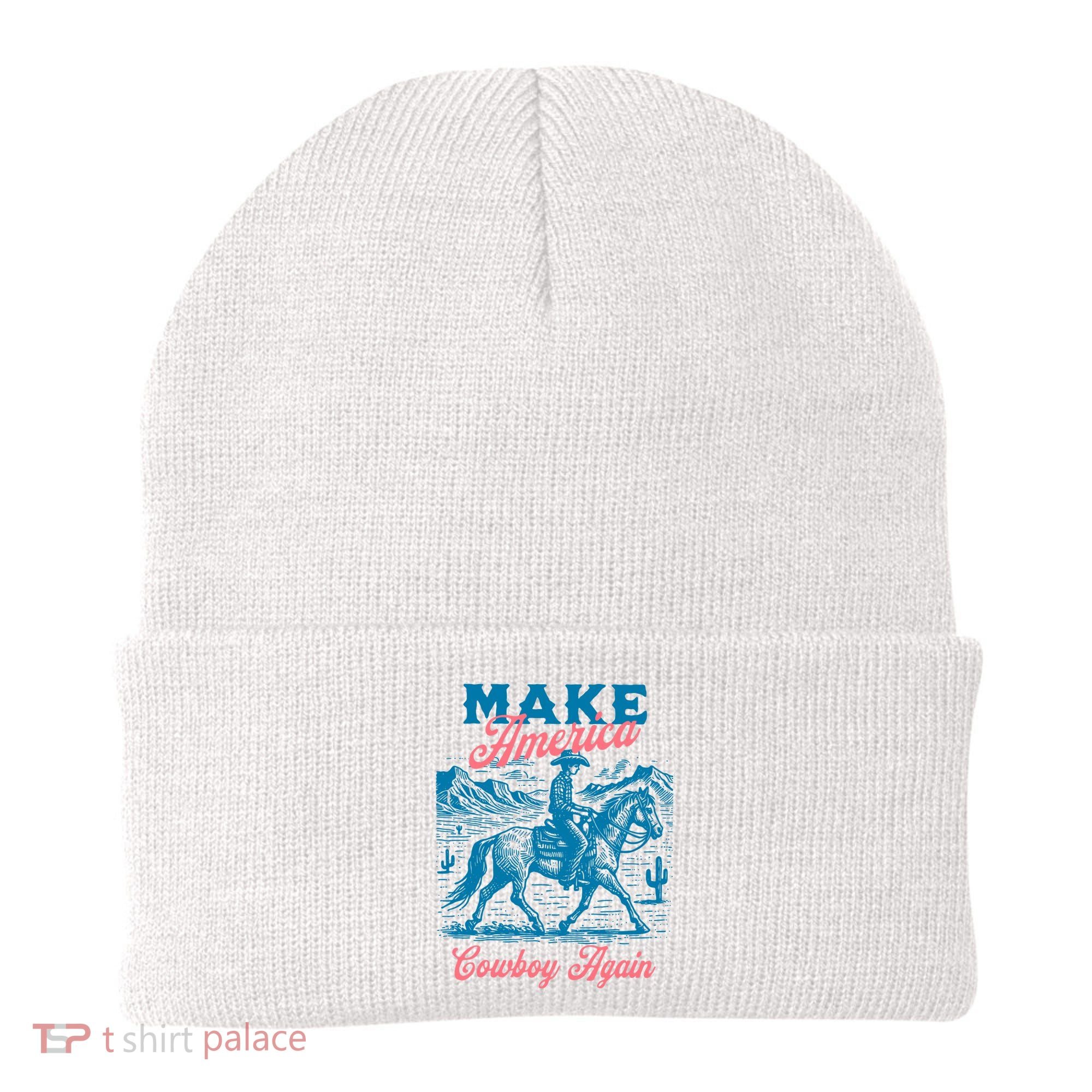 Make America Cowboy Again Western Rodeo Beanie