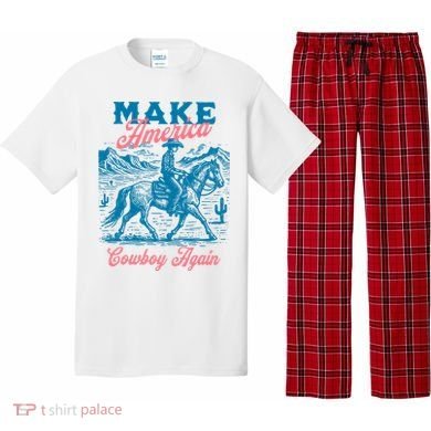 Make America Cowboy Again Western Rodeo Pajama Set