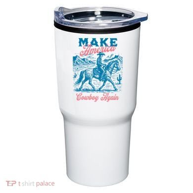 Make America Cowboy Again Western Rodeo Tumbler