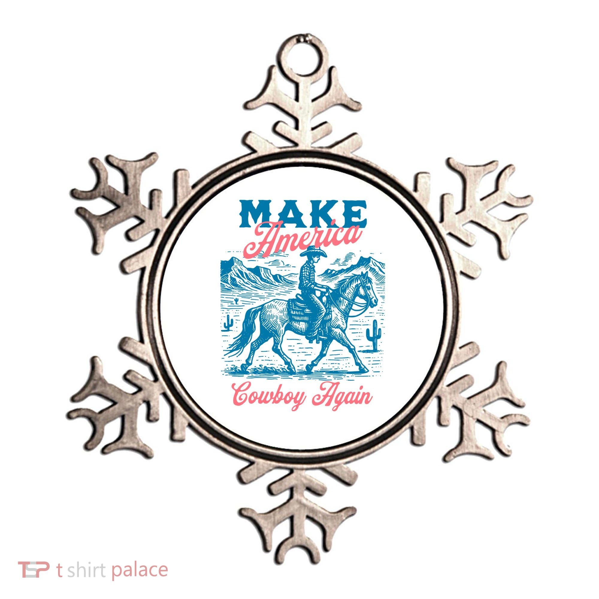 Make America Cowboy Again Western Rodeo Ornament