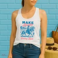 Make America Cowboy Again Western Rodeo Women's Tank Top thumb 2