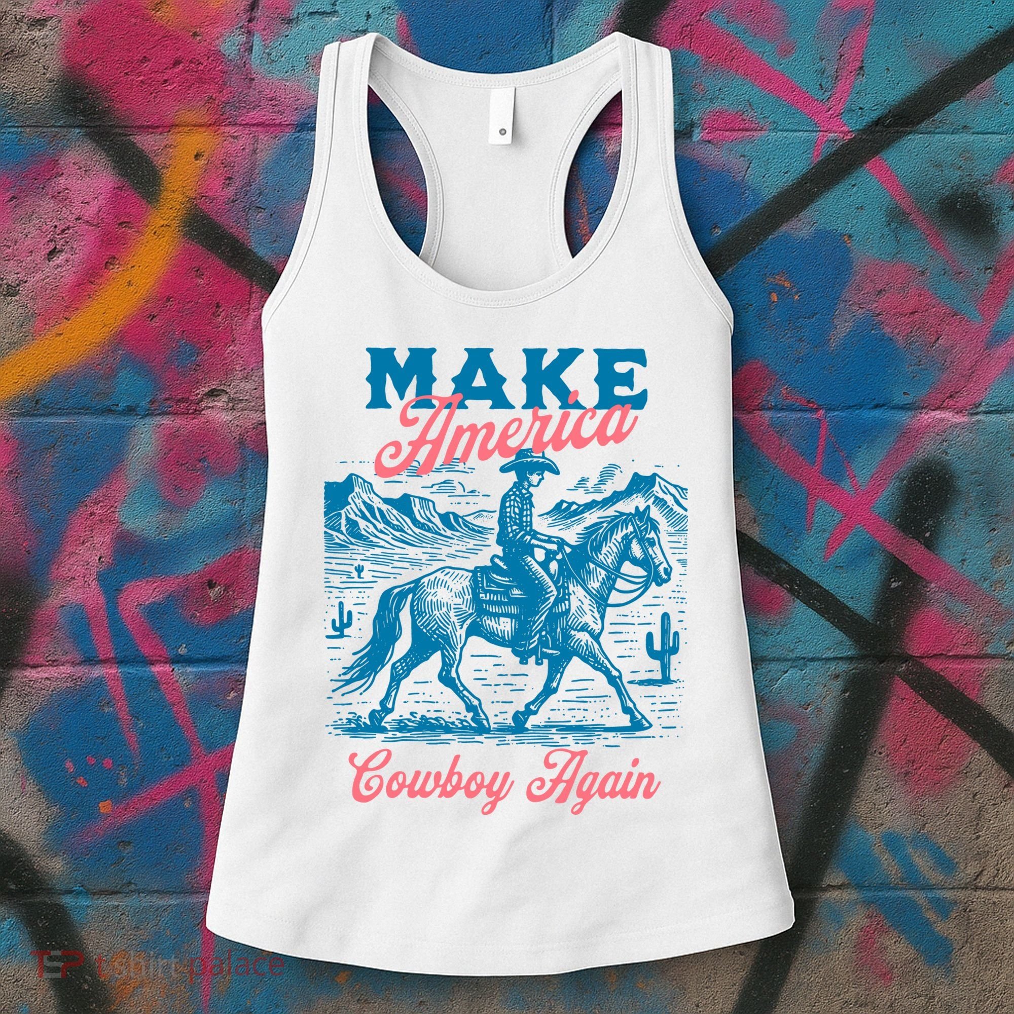 Make America Cowboy Again Western Rodeo Women's Tank Top