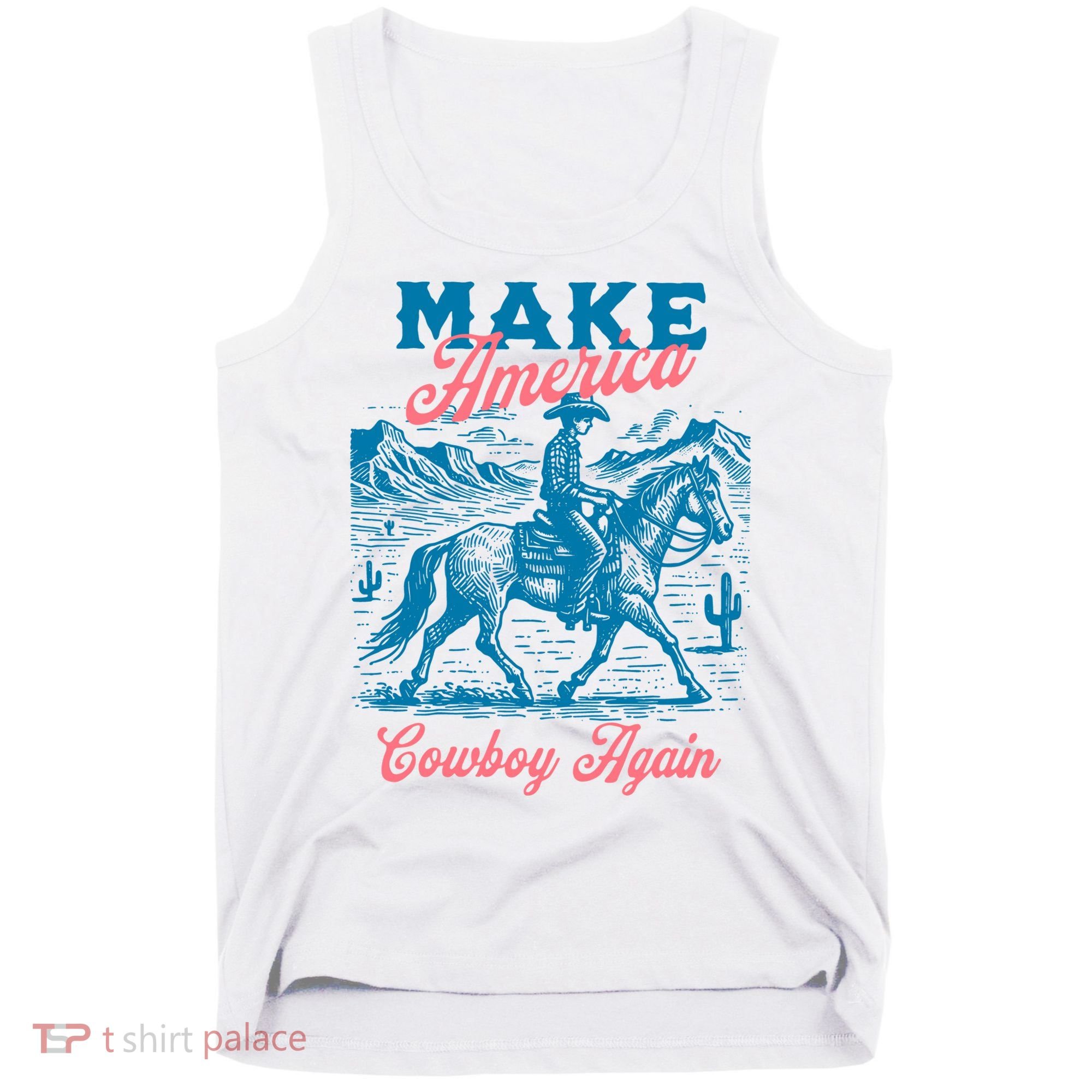 Make America Cowboy Again Western Rodeo Tank Top