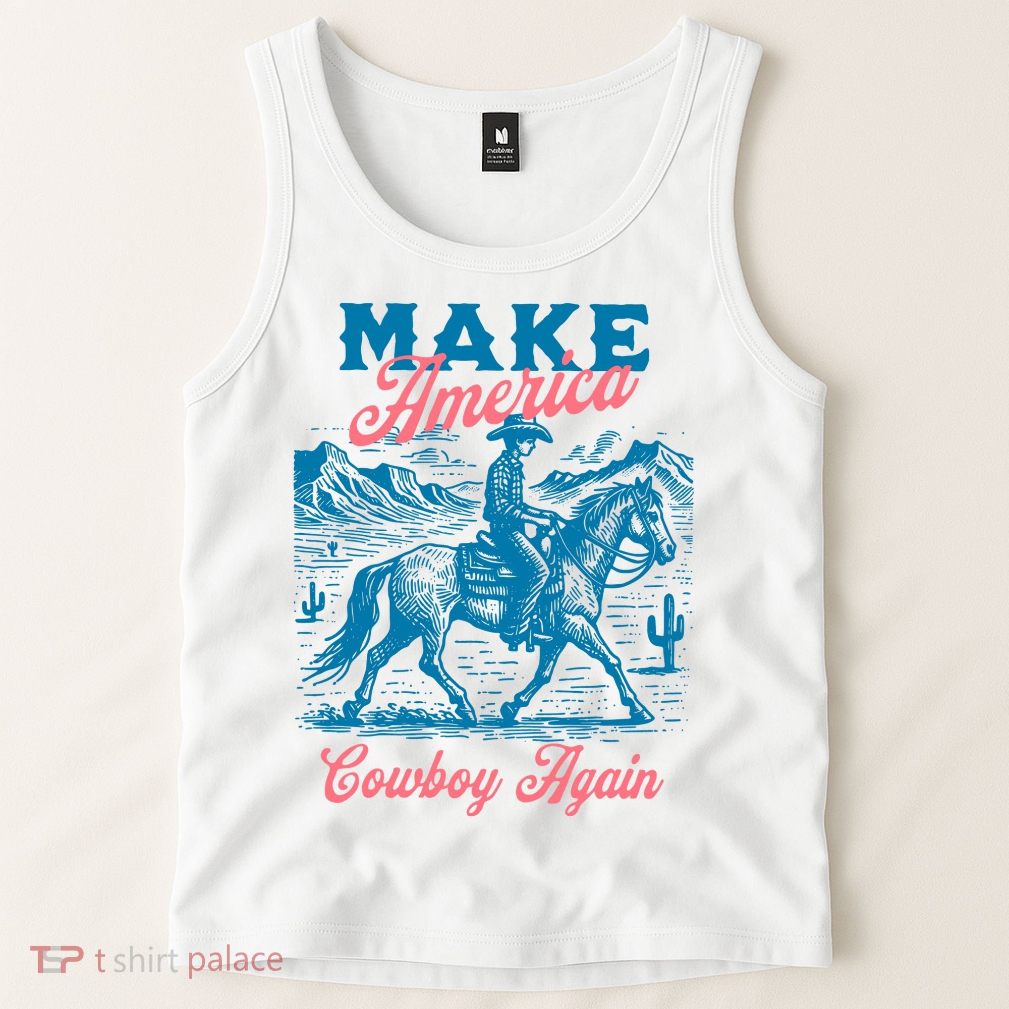 Make America Cowboy Again Western Rodeo Tank Top