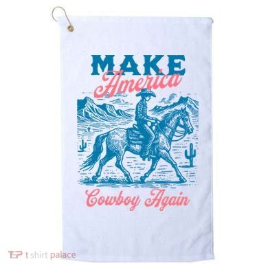 Make America Cowboy Again Western Rodeo Golf Towel