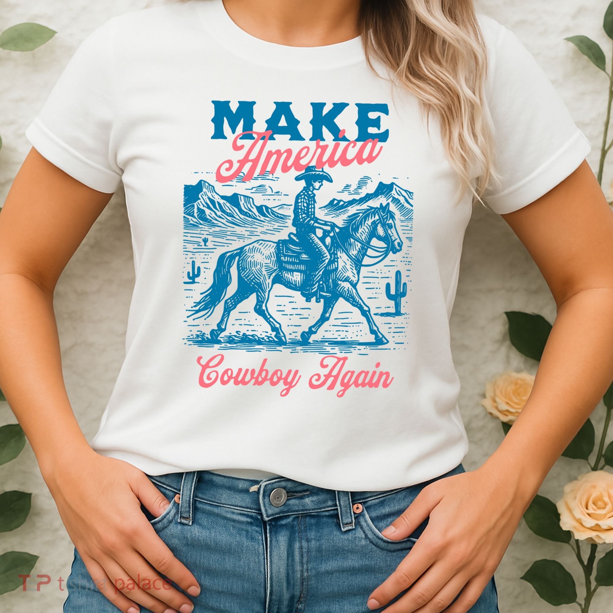Make America Cowboy Again Western Rodeo Women's T-Shirt
