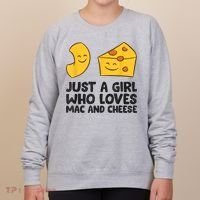 Macaroni And Cheese Just A Girl Who Loves Mac And Cheese Women's Sweatshirt thumb 0