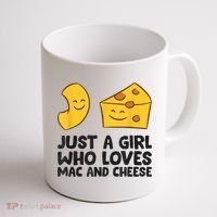 Macaroni And Cheese Just A Girl Who Loves Mac And Cheese Coffee Mug thumb 1