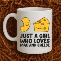Macaroni And Cheese Just A Girl Who Loves Mac And Cheese Coffee Mug thumb 2