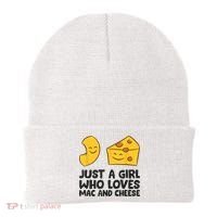 Macaroni And Cheese Just A Girl Who Loves Mac And Cheese Beanie thumb 0