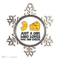 Macaroni And Cheese Just A Girl Who Loves Mac And Cheese Ornament thumb 0