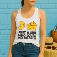 Macaroni And Cheese Just A Girl Who Loves Mac And Cheese Women's Tank Top thumb 2