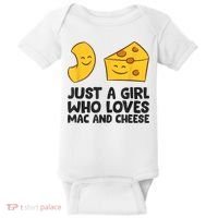 Macaroni And Cheese Just A Girl Who Loves Mac And Cheese Baby Bodysuit thumb 0