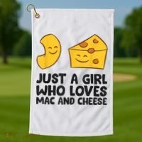 Macaroni And Cheese Just A Girl Who Loves Mac And Cheese Golf Towel thumb 1