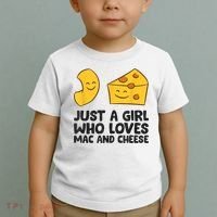 Macaroni And Cheese Just A Girl Who Loves Mac And Cheese Toddler T-Shirt thumb 2
