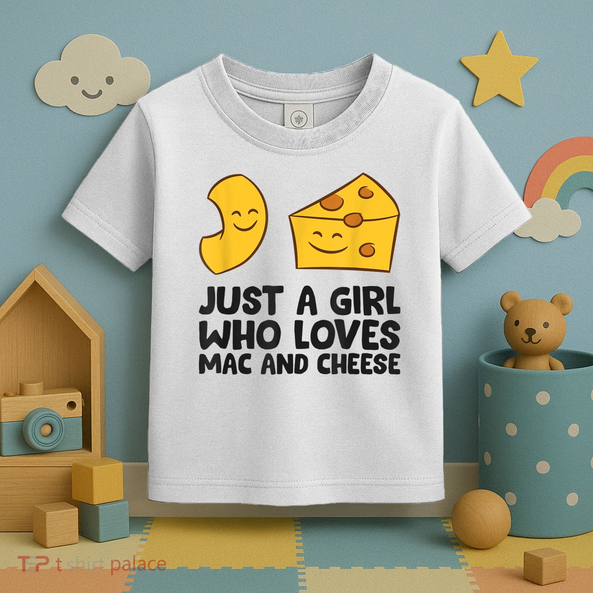 Macaroni And Cheese Just A Girl Who Loves Mac And Cheese Toddler T-Shirt