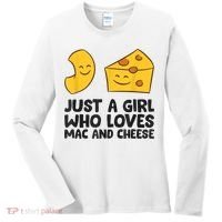 Macaroni And Cheese Just A Girl Who Loves Mac And Cheese Women's Long Sleeve Shirt thumb 0