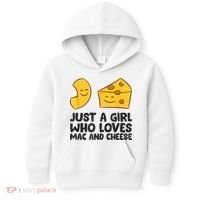 Macaroni And Cheese Just A Girl Who Loves Mac And Cheese Kids Hoodie thumb 0