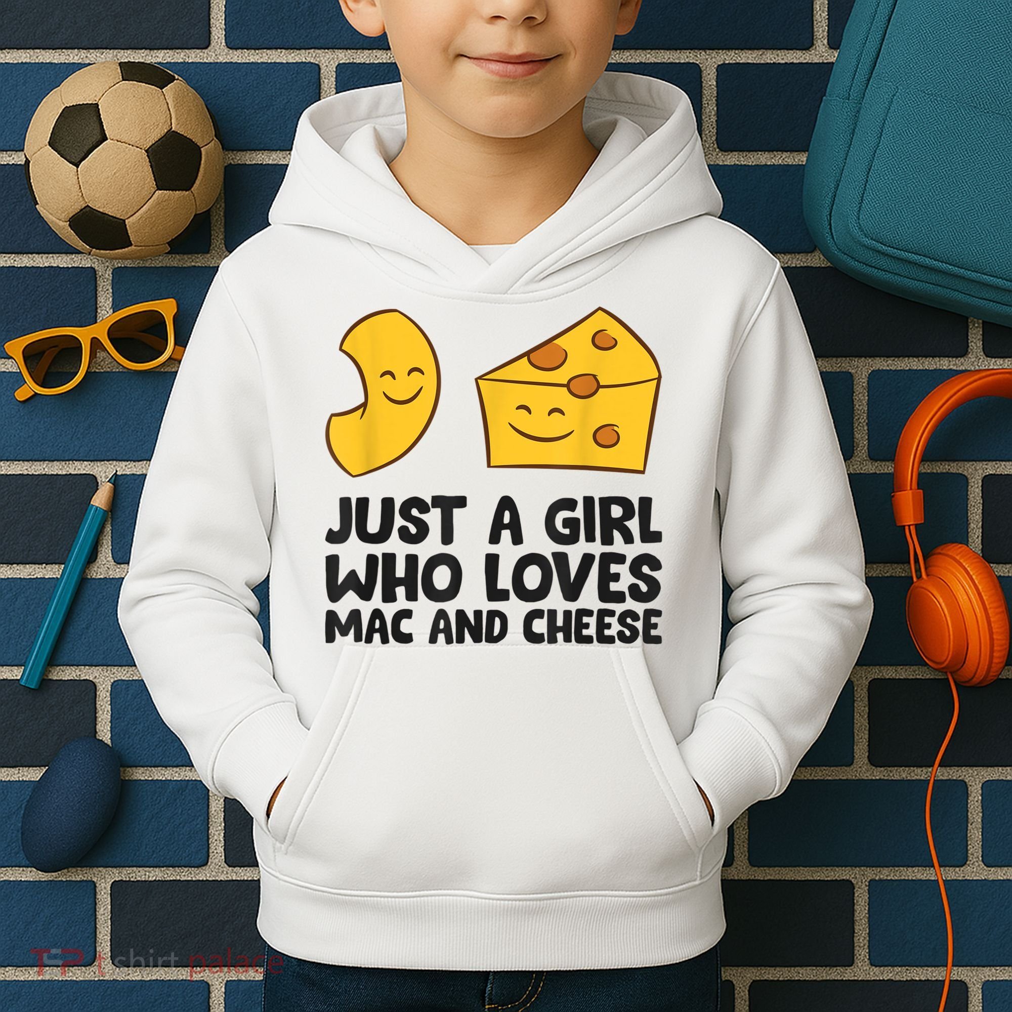 Macaroni And Cheese Just A Girl Who Loves Mac And Cheese Kids Hoodie