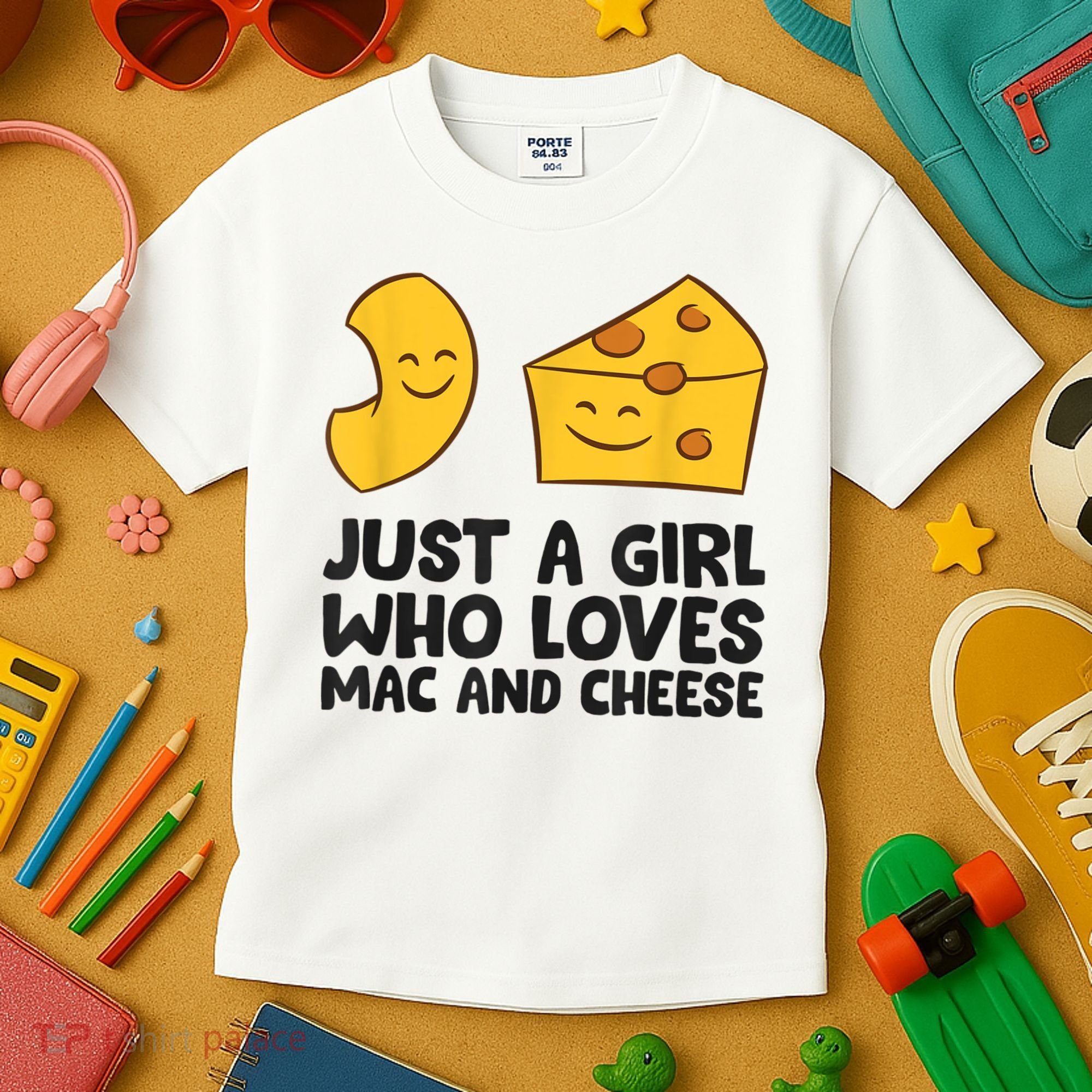 Macaroni And Cheese Just A Girl Who Loves Mac And Cheese Kids T-Shirt