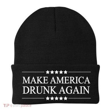 Make America Drunk Again Funny Alcoholic Gift Gift Beanie