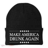 Make America Drunk Again Funny Alcoholic Gift Gift Beanie thumb 0